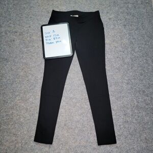 Michael Kors Ponte Knit Slim Leggings Women's Black Pull On Stretch Casual